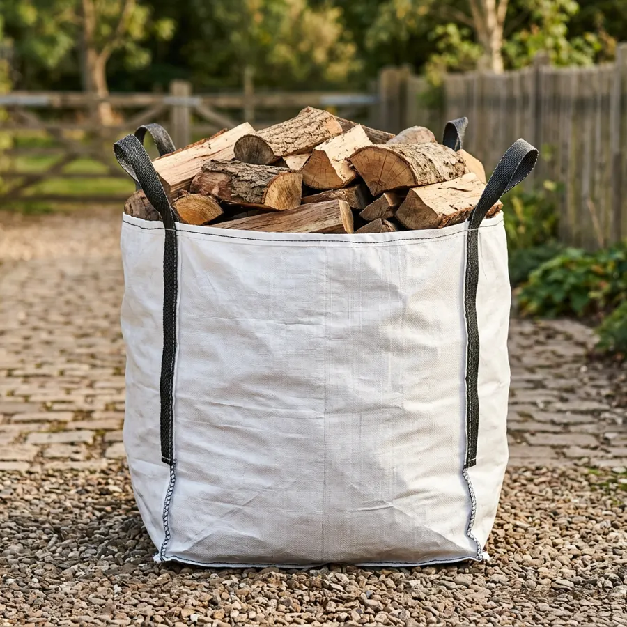 Big bag chêne + hêtre séché au four — 1 m³ en vrac