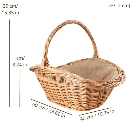 Jute houtmand
