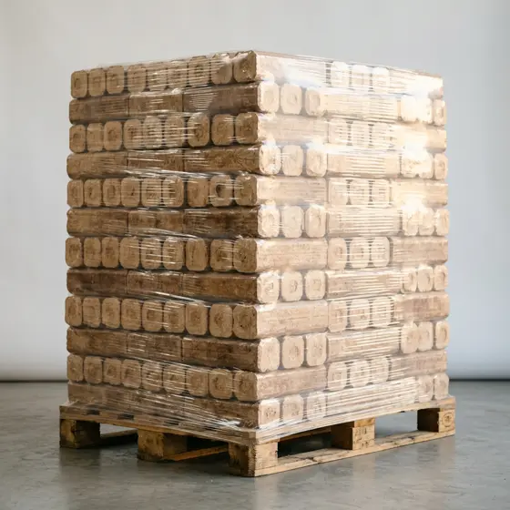 RUF briketten — Pallet 960 kg (96 × 10 kg)