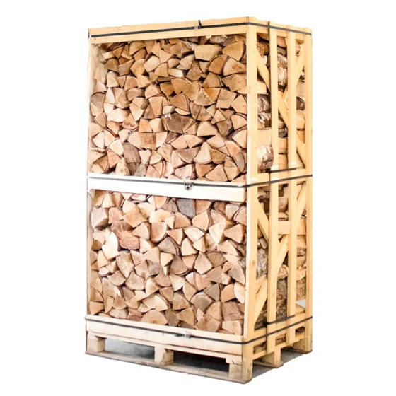 Berkenhout — hele pallet met blokken van 25 cm