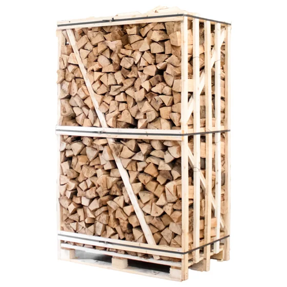 Droog beukenhout — pallet met blokken van 25 cm